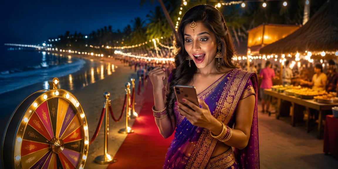 Online gaming and roulette in beach setting India